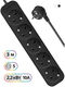 Сетевой удлинитель Defender M530 3м (5 розеток) черный (коробка) Сетевой удлинитель Defender M530 3м (5 розеток) черный (коробка)