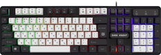 Клавиатура Defender Dark Knight GK-077 белый/черный USB Multimedia for gamer LED (45078) Клавиатура Defender Dark Knight GK-077 белый/черный USB Multimedia for gamer LED (45078)