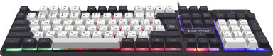 Клавиатура Defender Dark Knight GK-077 белый/черный USB Multimedia for gamer LED (45078) Клавиатура Defender Dark Knight GK-077 белый/черный USB Multimedia for gamer LED (45078)