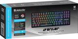 Клавиатура Defender Avenger GK-412 RU механическая черный USB Multimedia for gamer для ноутбука LED (45410)
