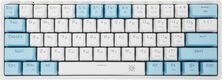 Клавиатура Defender Amox GK-585 механическая белый/бирюзовый USB Multimedia LED (45585) кабель 1.8м Клавиатура Defender Amox GK-585 механическая белый/бирюзовый USB Multimedia LED (45585) кабель 1.8м