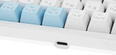 Клавиатура Defender Amox GK-585 механическая белый/бирюзовый USB Multimedia LED (45585) кабель 1.8м Клавиатура Defender Amox GK-585 механическая белый/бирюзовый USB Multimedia LED (45585) кабель 1.8м
