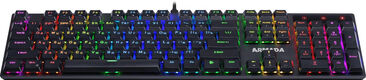 Клавиатура Defender Armada GK-004 механическая черный USB Multimedia LED (45004) кабель 1.8м Клавиатура Defender Armada GK-004 механическая черный USB Multimedia LED (45004) кабель 1.8м