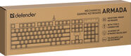 Клавиатура Defender Armada GK-004 механическая черный USB Multimedia LED (45004) кабель 1.8м Клавиатура Defender Armada GK-004 механическая черный USB Multimedia LED (45004) кабель 1.8м