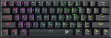 Клавиатура Defender Cairon GK-081 механическая черный USB Multimedia LED (45081) кабель 1.8м Клавиатура Defender Cairon GK-081 механическая черный USB Multimedia LED (45081) кабель 1.8м
