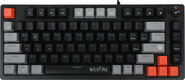 Клавиатура Defender Wildfire GK-213 механическая черный/серый USB Multimedia for gamer LED (45213) кабель 1.5м Клавиатура Defender Wildfire GK-213 механическая черный/серый USB Multimedia for gamer LED (45213) кабель 1.5м