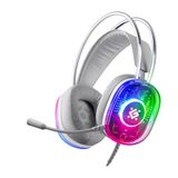 Наушники с микрофоном Defender Cyborg белый 2м накладные USB оголовье (64575)