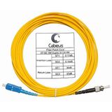 Cabeus FOP(s)-9-SC-ST-5m Шнур оптический simplex SC-ST 9/ 125 sm 5м LSZH