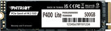 Накопитель SSD Patriot PCIe 4.0 x4 500GB P400LP500GM28H P400 M.2 2280&nbsp;<img style='position: relative;margin:0' src='/image/only_to_order_edit.gif' alt='На заказ' title='На заказ' />