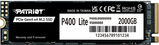 Накопитель SSD Patriot PCIe 4.0 x4 2TB P400LP2KGM28H P400 M.2 2280