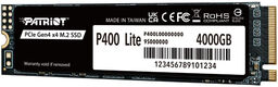 Накопитель SSD Patriot PCIe 4.0 x4 4TB P400LP4KGM28H P400 M.2 2280 Накопитель SSD Patriot PCIe 4.0 x4 4TB P400LP4KGM28H P400 M.2 2280