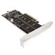 Exegate EX298298RUS Переходник ExeGate EXE-597E2 (2 x M.2 M key -> PCI-E x8 v3.0