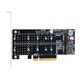 Exegate EX298298RUS Переходник ExeGate EXE-597E2 (2 x M.2 M key -> PCI-E x8 v3.0