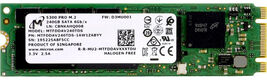 Micron 5300PRO 240GB SATA M.2(22x80mm) 3D TLC R540/W310MB/s MTTF 3М 67000/40000 IOPS 657TBW SSD Enterprise Solid State Drive