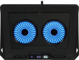 Подставка для ноутбука Digma D-NCP170-2x110RGB 18" 400x288x45мм 52дБ 2xUSB 2x 110ммFAN 1250г Fan-control металл/ пластик черный
