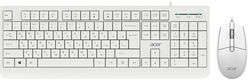 Клавиатура + мышь Acer OCC400 клав:белый мышь:белый USB (ZL.ACCCC.014)