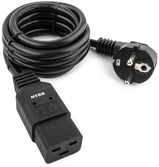 Шнур питания NTSS NTSS-PC19772 C19-Schuko проводник.:3x1.5мм2 3м 220/ 250В 16А черный