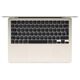 Apple MacBook Air 13-inch 2025 [MW0Y3HN/A] (КЛАВ.РУС.ГРАВ.) Starlight 13.6