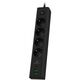 Cablexpert Сетевой фильтр Exnovo EXN-4-CU2-B-2 (4р, 16А, 1xType-C PD, 30Вт, 2 х USB, 2м, ур.защиты 4+) черный