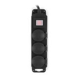 Сетевой фильтр Buro 300MDP-3-B 3м (3 розетки) черный (коробка)