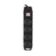 Сетевой фильтр Buro 400MDP-3-B 3м (4 розетки) черный (коробка)