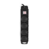 Сетевой фильтр Buro 400MDP-3-B 3м (4 розетки) черный (коробка)