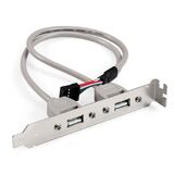 Планка портов в корпус 2xUSB2.0 ExeGate BrctUSB2-2A --> 2x USB 2.0 Af Exegate EX298294RUS (USB 2.0 9pin (IDC 9pin F)