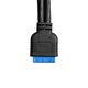 Exegate EX298296RUS Планка портов в корпус Type-C ExeGate BrctUSB3-1C (USB 3.2 Gen1 20pin (IDC 20pin F) --> USB 3.2 Gen1 Type-Cf