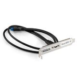 Планка портов в корпус Type-C ExeGate BrctUSB3-1C --> USB 3.2 Gen1 Type-Cf Exegate EX298296RUS (USB 3.2 Gen1 20pin (IDC 20pin F)