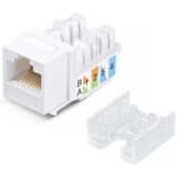Модуль-вставка Keystone Jack RJ-45 ExeGate KJ-8P8C-U-C5e-180-TL ) Exegate EX297343RUS (Кат.5e, неэкранированная, 180 градусов, IDC Toolless (без инструмента)