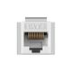 Exegate EX297265RUS Модуль-вставка Keystone Jack RJ-45 ExeGate KJ-8P8C-U-C6-90-110 (Кат.6, неэкранированная, 90 градусов, IDC 110)