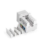 Модуль-вставка Keystone Jack RJ-45 ExeGate KJ-8P8C-U-C6-90-110 Exegate EX297265RUS (Кат.6, неэкранированная, 90 градусов, IDC 110)