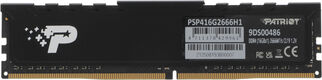 Память DDR4 16GB 2666MHz Patriot PSP416G2666H1 Signature Premium RTL PC4-21300 CL19 DIMM 288-pin 1.2В dual rank с радиатором Ret Память DDR4 16GB 2666MHz Patriot PSP416G2666H1 Signature Premium RTL PC4-21300 CL19 DIMM 288-pin 1.2В dual rank с радиатором Ret