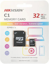 Флеш карта microSDHC 32GB Hikvision HIKSEMI HS-TF-C1 32G + adapter HS-TF-C1 32G ADAPTER&nbsp;<img style='position: relative;margin:0' src='/image/only_to_order_edit.gif' alt='На заказ' title='На заказ' />
