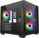 Корпус Bloody CC-121 черный без БП mATX 7x120mm 1xUSB2.0 1xUSB3.0 audio CC-121-BK