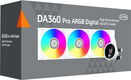 Система водяного охлаждения PcCooler DA360 Pro Digital WH ARGB Soc-AM5/AM4/1200/1700/1851 белый 4-pin Al LCD 300W Ret (DA360PRO-WHAWXL-GL) Система водяного охлаждения PcCooler DA360 Pro Digital WH ARGB Soc-AM5/AM4/1200/1700/1851 белый 4-pin Al LCD 300W Ret (DA360PRO-WHAWXL-GL)