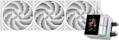 Система водяного охлаждения PcCooler DS360 Display Soc-AM5/AM4/1200/1700/1851 белый 4-pin Al LCD 310W Ret (DS360-WHNWXY-GL)