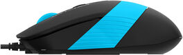 Мышь A4Tech Fstyler FM10S черный/синий оптическая 1600dpi silent USB 3but (FM10S USB BLUE)