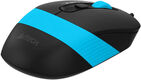 Мышь A4Tech Fstyler FM10S черный/синий оптическая 1600dpi silent USB 3but (FM10S USB BLUE)