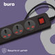 Сетевой фильтр Buro 500UNH-3-BG 3м (5 розеток) черный/серый (коробка) Сетевой фильтр Buro 500UNH-3-BG 3м (5 розеток) черный/серый (коробка)