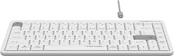 Клавиатура A4Tech Fstyler FBX53C белый USB беспроводная BT/Radio slim Multimedia (FBX53C)