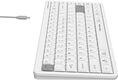 Клавиатура A4Tech Fstyler FBX53C белый USB беспроводная BT/Radio slim Multimedia (FBX53C)