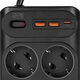 Сетевой фильтр Powercom SP-10 USB2A1СB 3,0м 3.0м (10 розеток) черный (коробка)