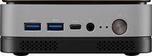 ПК Мини Osio BaseLine B51i-003 N100 (0.8) 8Gb SSD256Gb UHDG Windows 11 Pro 64 GbitEth WiFi BT 24W коричневый/серебристый