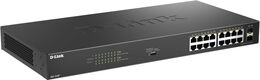 Коммутатор D-Link DGS-1018P DGS-1018P/B1A 16x1Гбит/с 2SFP 16PoE 240W неуправляемый