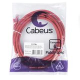 Патч-корд U/ UTP Cabeus PC-UTP-RJ45-Cat.6-3m-RD-LSZH