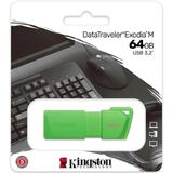 Kingston USB Drive 64GB USB 3.2 DT Exodia M DTXM - NEON (GREEN)&nbsp; KC-U2L64-7LG