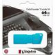 Kingston USB Drive 64GB USB 3.2 DT Exodia M DTXM - NEON (AQUA BLUE) 