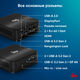 Неттоп IRU Planio 325 Ryzen 5 3500U (2.1) 8Gb SSD256Gb Vega 8 Windows 11 Pro GbitEth WiFi BT 65W черный (2105308)