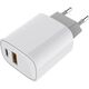 Rexant (18-2207) Сетевое зарядное устройство с двумя портами USB-A + USB-C